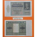 @TAMAÑO XXL@ ALEMANIA 10000 MARCOS 1922 ALBERT DURER Época WEIMAR Aguilas Rojas Pick 70 BILLETE EBC- Germany Reichsbanknote