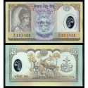 NEPAL 10 RUPIAS 2005 CIERVOS y PRESIDENTE Pick 54 BILLETE DE PLASTICO/POLIMERO SC 10 Rupees POLYMER UNC BANKNOTE