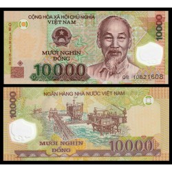 VIETNAM 10000 DONG 2017 ESTACIONES PETROLIFERAS HO CHI MIN Pick 119J BILLETE DE PLASTICO POLIMERO SC Polymer UNC BANKNOTE