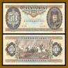 HUNGRIA 50 FORINT 1989 PETOFI SANDOR y JINETES A CABALLO Pick 170 H BILLETE SC Hungary UNC BANKNOTE