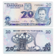 @ESCASO@ TANZANIA 20 SHILLINGS 1978 JULIUS NYERERE y PLANTACIÓN DE ALGODON Pick 7.C BILLETE SC Africa 20 Shilingi