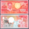 SURINAME 10 GULDEN 1986 PAJARO TROPICAL y ANTÓN DE KOM Pick 131.A BILLETE SC Surinam UNC BANKNOTE