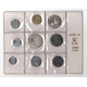 . 9 monedas @BLISTER OFICIAL@ ITALIA 1+2+5+10+20+50+100 LIRAS + 500 LIRAS 1970 PLATA + 1000 LIRAS 1970 PLATA CONCORDIA