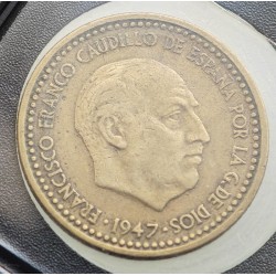 . 29 monedas x ESPAÑA 1 PESETA 1944 incluye 1947 * 56 hasta 1966 * 75 ESTADO ESPAÑOL LATON CIRCULADAS Francisco Franco