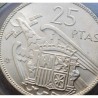 . 17 monedas x ESPAÑA 25 PESETAS 1957 * 58+59+61...75 @ESTRELLA 73 TRUCADA@ ESTADO ESPAÑOL NICKEL CIRCULADAS Francisco Franco