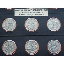. 12 monedas x ESPAÑA 50 PESETAS 1957 @ESTRELLAS TRUCADAS : 68-69-70-72-73-74-75@ ESTADO ESPAÑOL NICKEL CIRCULADAS