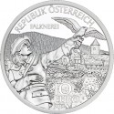 AUSTRIA 10 EUROS 2012 HALCÓN Cetrería REGION de KARNTEN MONEDA DE PLATA SC @BLISTER@ Österreich 0,51 ONZAS