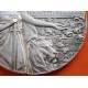 . @RARA@ BILBAO MEDALLA 1902 1927 XXV ANIVERSARIO DEL REINADO DE ALFONSO XIII BRONZE BAÑO DE PLATA 32mm