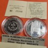 . 1 moneda x FRANCIA 100 FRANCOS 1990 CARLOMAGNO KM.989 PLATA PROOF + CERTIFICADO France 15 Ecus 1990