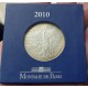 . 1 aaaacoin @ESTUCHE OFICIAL@ FRANCIA 50 EUROS 2010 LA SEMEUSE MONEDA DE PLATA 900 mls 36 gramos 41mm