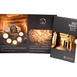 . @AGOTADA@ MALTA CARTERA OFICIAL EUROS 2022 UNC 1+2+5+10+20+50 Centimos 1€ + 2€ + 2 EUROS 2022 TEMPLO HYPOGEUM 10000 uds