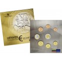 1ª AÑO DE EMISION x LITUANIA CARTERA OFICIAL EUROS 2015 SC 1+2+5+10+20+50 Cts. + 1€ + 2 EUROS 2015 EUROSET KMS Lithuania