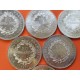 . 6 Monedas x FRANCIA 50 FRANCOS 1974 1975 1976 1977 1978 1979 HERCULES KM.941.1 PLATA EBC/SC silver 5,22 Onzas