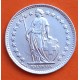 SUIZA 1/2 FRANCO 1950 B DAMA HELVETICA CON ESCUDO y LANZA KM.23 MONEDA DE PLATA SC- Switzerland silver Half franc
