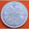 INGLATERRA 1 FLORIN 1929 REY JORGE V KM.834 MONEDA DE PLATA MBC- UK 2 Shillings silver coin