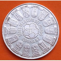 . @OFERTA@ ESPAÑA MEDALLA 1982 SEDES DEL MUNDIAL DE FUTBOL BALON PLATA SC + IMPERFECCIONES