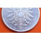 ALEMANIA 1 MARCO 1875 D AGUILA del EMPERADOR GUILLERMO I KM.7 MONEDA DE PLATA MBC- Germany 1 Mark DEUTSCHES REICH