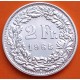 SUIZA 2 FRANCOS 1965 B GUILLERMO TELL y ESCUDO KM.25 MONEDA DE PLATA PLATA SC- Switzerland 2 Francs silver coin