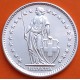 SUIZA 2 FRANCOS 1965 B GUILLERMO TELL y DAMA KM.25 MONEDA DE PLATA PLATA SC- Switzerland 2 Francs silver coin 0,26 ONZAS