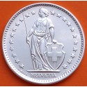 SUIZA 2 FRANCOS 1965 B GUILLERMO TELL y DAMA KM.25 MONEDA DE PLATA PLATA SC- Switzerland 2 Francs silver coin 0,26 ONZAS