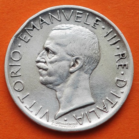 ITALIA 5 LIRAS 1929 R REY VITTORIO EMANUELE III KM.67.1 MONEDA DE PLATA MBC- Regno D'Italia 5 lire silver coin