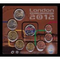 ESLOVAQUIA CARTERA OFICIAL EUROS 2012 BU SET 1+2+5+10+20+50 Centimos + 1 EURO + 2 EUROS 2012 OLIMPIADA LONDRES SC KMS Slovakia