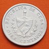 . @RARA@ CUBA 10 CENTAVOS 1915 ESTRELLA PATRIA y LIBERTAD KM.A12 MONEDA DE PLATA EBC- silver coin R/1