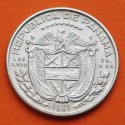 PANAMA 1/10 BALBOA 1961 BUSTO y ESCUDO KM.24 MONEDA DE PLATA EBC- 1 Décimo silver coin