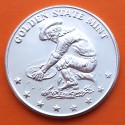 @OFERTA@ ESTADOS UNIDOS 1 ONZA 1988 aprox AMERICAN PROSPECTOR y CARRUAJE MONEDA DE PLATA One Troy Ounce silver