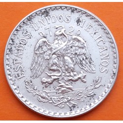 MEXICO 1 PESO 1944 GORRO FRIGIO KM.455 MONEDA DE PLATA MBC + MANCHITAS silver coin ESTADOS UNIDOS MEXICANOS R/3