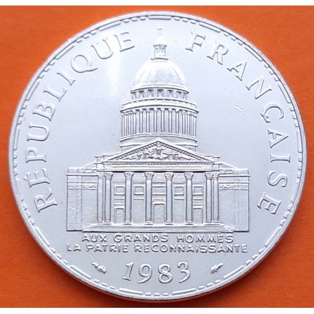 FRANCIA 100 FRANCOS 1983 PANTHEON KM.951.1 MONEDA DE PLATA EBC @LIMPIADA@ 0,43 ONZAS silver R/2