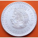 MEXICO 5 PESOS 1948 INDIO CUAUHTEMOC KM.465 MONEDA DE PLATA EBC Mejico silver coin 0,87 ONZAS R/4