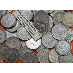 . 4,88 ONZAS de PLATA PURA - 10 Monedas x ESPAÑA 100 PESETAS 1966 FRANCISCO FRANCO TODAS CIRCULADAS