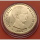 0,40 ONZAS x MEDALLA FNMT HISTORIA DE LA PESETA ESPAÑA 20 PESETAS 1889 ALFONSO XIII PLATA BAÑO DE ORO 13,50 gramos 925 milésimas