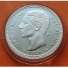 0,40 ONZAS x MEDALLA FNMT HISTORIA DE LA PESETA ESPAÑA 1 PESETA 1876 ALFONSO XII DEM PLATA 13,50 gramos 925 milésimas