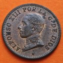 ESPAÑA Rey ALFONSO XIII 1 CENTIMO 1912 * 2 PCV REY y ESCUDO KM.731 MONEDA DE BRONCE EBC/SC- Spain R/5