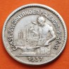 SANTANDER PALENCIA y BURGOS 50 CENTIMOS 1937 PR TRABAJADOR NICKEL MBC+ España MONEDA LOCAL GUERRA CIVIL R/3