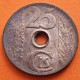 ESPAÑA 25 CENTIMOS 1938 LIBRO y CADENAS REPUBLICA ESPAÑOLA KM.757 MONEDA DE COBRE MBC+ R/5