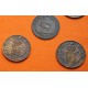 . 5 monedas x ESPAÑA 2 CENTIMOS 1870 + 1904+1905 + 1911+1912 LEON y REY SMV y PCV KM.661+722+732 MBC- COBRE R/5