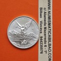 MEXICO 1 ONZA 1997 ANGEL LIBERTAD MONEDA DE PLATA PURA 999 SC Mejico silver OZ OUNCE @MUY RARA@
