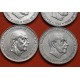 . @1,95 ONZAS de PLATA PURA@ 4 monedas x ESPAÑA 100 PESETAS 1966 * 19 66 + 1966 * 67 + 1966 * 68 + 1966 * 70 FRANCO KM.797 L/3