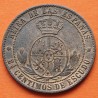 @PRECIOSA@ ESPAÑA REINA ISABEL II 2,50 CENTIMOS DE ESCUDO 1868 OM Ceca de BARCELONA KM.634.1 MONEDA DE COBRE EBC Spain R/3