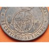 @PRECIOSA@ ESPAÑA REINA ISABEL II 2,50 CENTIMOS DE ESCUDO 1868 OM Ceca de BARCELONA KM.634.1 MONEDA DE COBRE EBC Spain R/3
