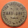 BASAURI 1 KILO DE PAN 1937 1938 FICHA DE COOPERATIVA OBRERA DE CONSUMO MONEDA DE LATON VIZCAYA EUSKADI GUERRA CIVIL