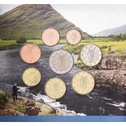 IRLANDA CARTERA OFICIAL EUROS 2011 SC 1+2+5+10+20+50 Centimos + 1€ + 2 EUROS 2011 SET KMS ANIMALS OF IRISH COINAGE