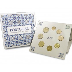 @INCLUYE RARA MONEDA 2 EUROS NORMAL@ PORTUGAL CARTERA OFICIAL EUROS 2009 SET KMS 1 Céntimo a 2 EUROS 2009 (8 MONEDAS)