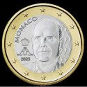 . 1 aaaaaaaaaaaacoin @ENVÍO HOY@ MONACO 1 EURO 2025 NUEVO DISEÑO / BUSTO REY ALBERTO II MONEDA NO CONMEMORATIVA