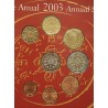 @VER FOTOS@ PORTUGAL CARTERA OFICIAL EUROS 2003 SC 1+2+5+10+20+50 Céntimos + 1€ + 2 EUROS 2003 KMS 8 MONEDAS