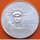 FRANCIA 100 FRANCOS 1986 1886 ESTATUA DE LA LIBERTAD KM.960 MONEDA DE PLATA SC- France 100 Francs silver