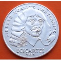 FRANCIA 100 FRANCOS 1991 RENE DESCARTES FILOSOFO KM.996 MONEDA DE PLATA SC + IMPERFECCIONES France 100 Francs silver